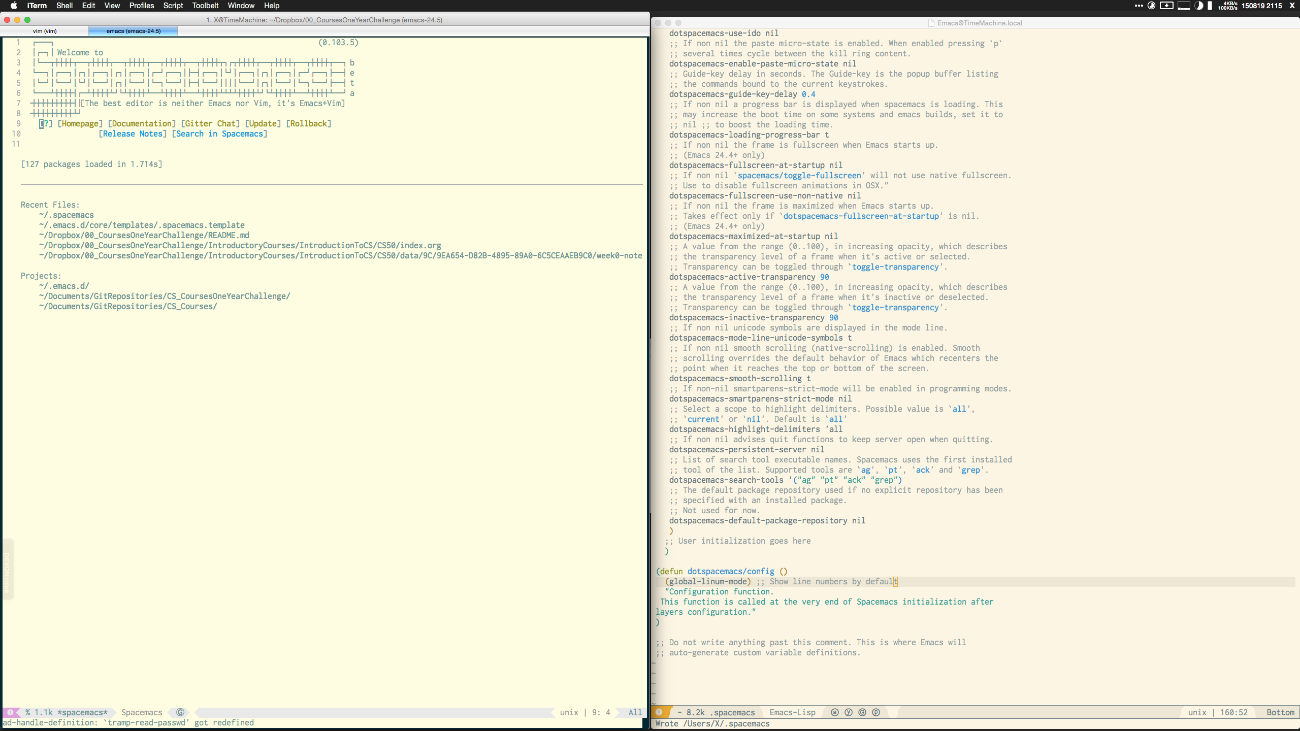 Spacemacs Tutorial For Vim Users
