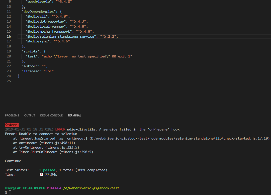 webdriverio/webdriverio - Gitter